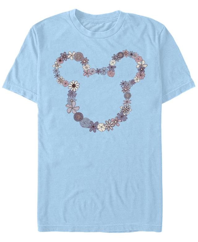 Mens Disney Mickey & Friends Mickey Floral Outline Tee Product Image