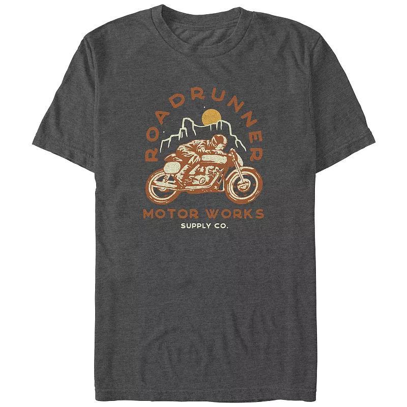 Big & Tall Roadrunner Motor Works Graphic Tee, Mens Grey Heather Product Image