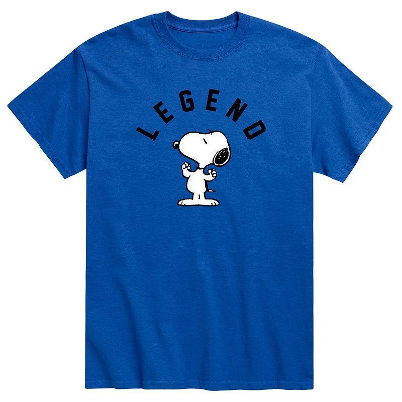 Mens Peanuts Snoopy Legend Tee Blue Product Image