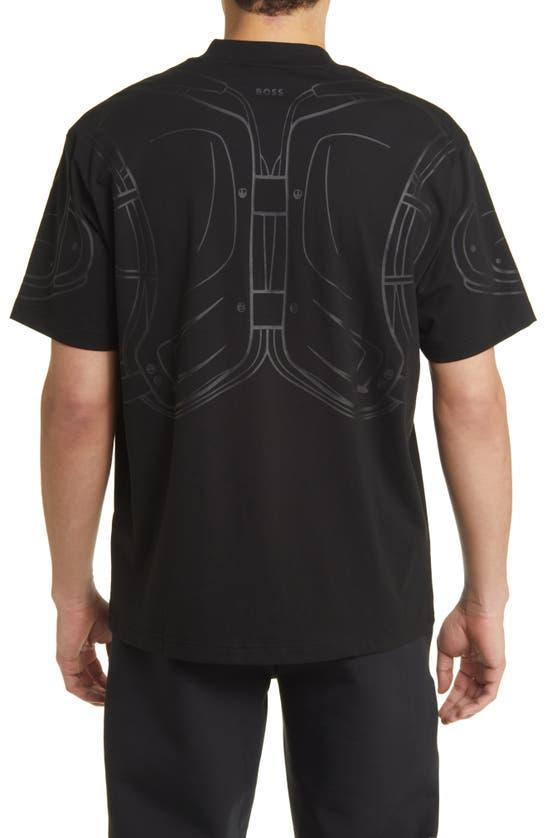 HUGO BOSS X Nfl Tackle Graphic T-shirt In Minnesota Vikings Black Product Image