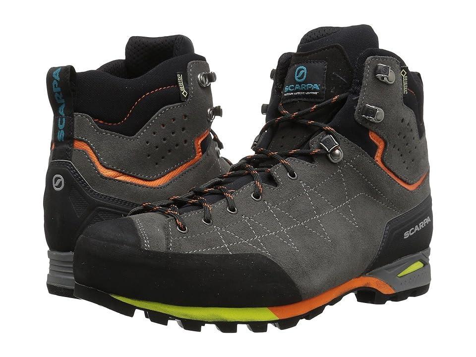 Scarpa Zodiac Plus GTX (Shark/Orange) Men's Shoes Product Image