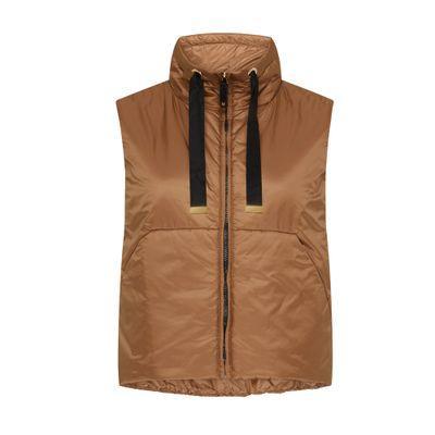 Greenvest Sleeveless Puffer Jacket - The Cube In Caramel Product Image