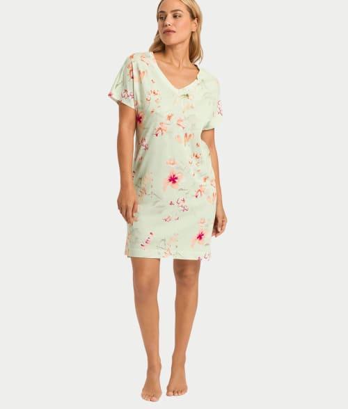 Womens Sleep and Lounge Floral Minidress Product Image