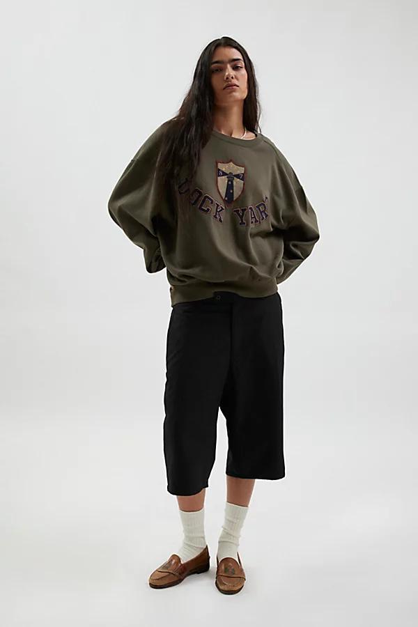 Urban Renewal Remade Pinstripe Jort Womens at Urban Outfitters Product Image