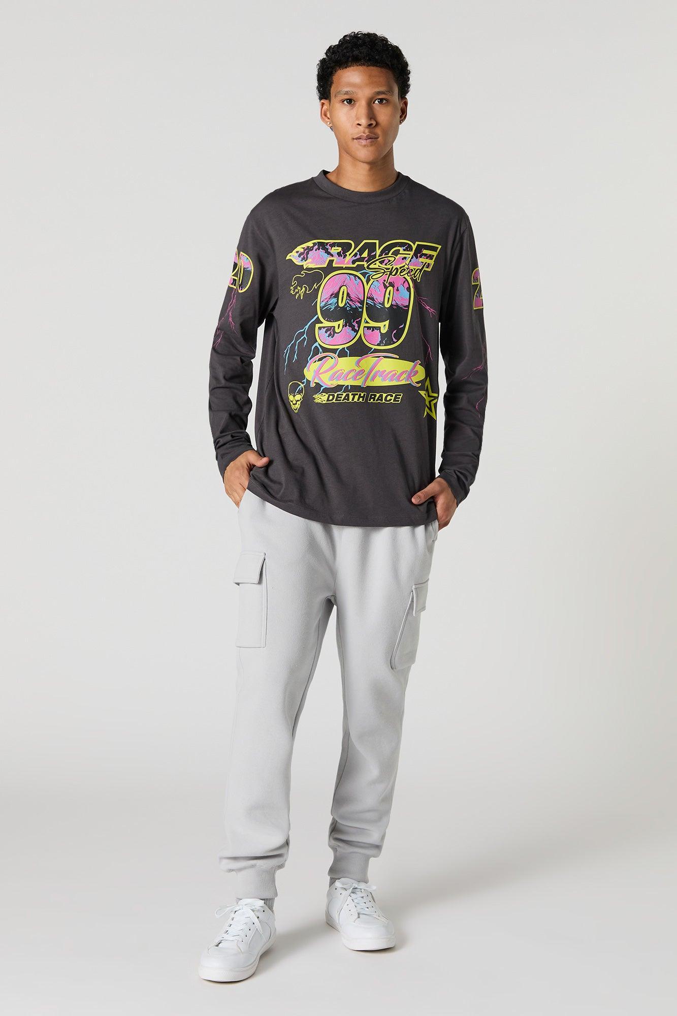 Race Graphic Long Sleeve Top Male Product Image