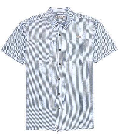 Drake Clothing Co. Seersucker Stripe Performance Short Sleeve Woven Shirt Product Image