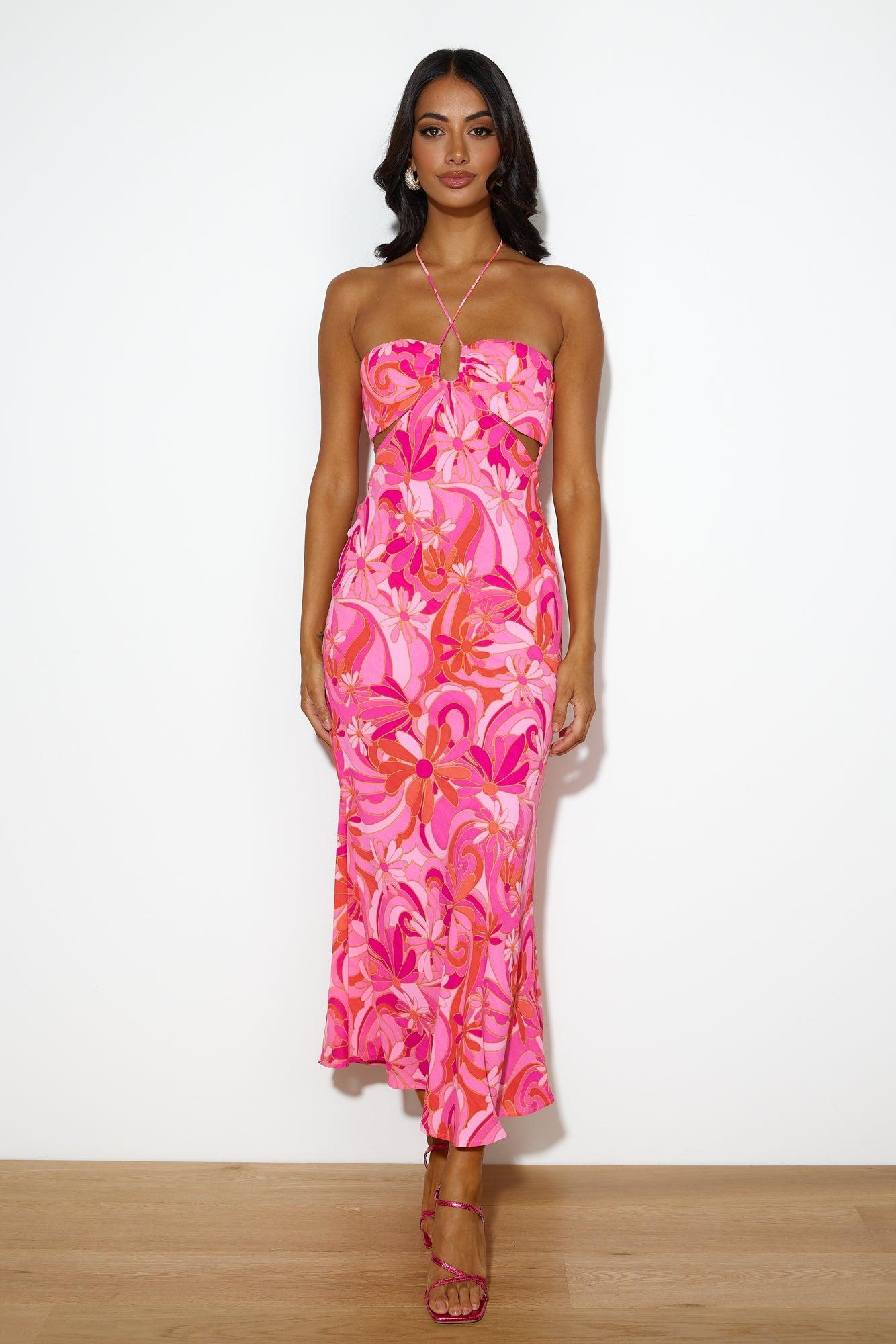 Summer Mood Maxi Dress Pink Product Image