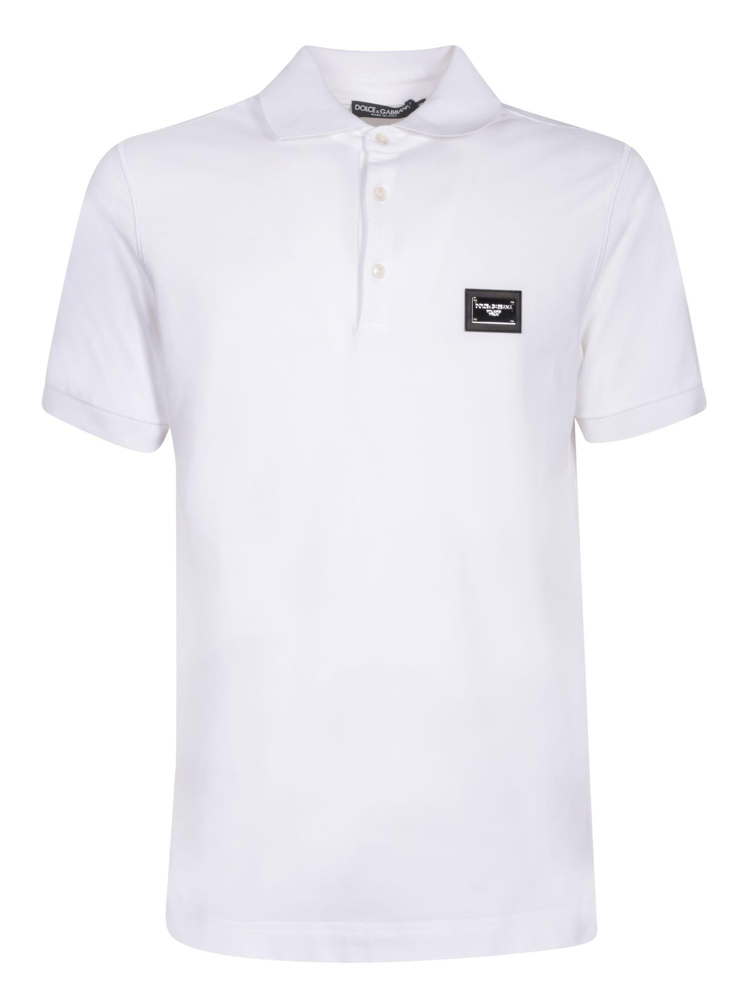 Men's Cotton-piquã© Polo Shirt In White Product Image