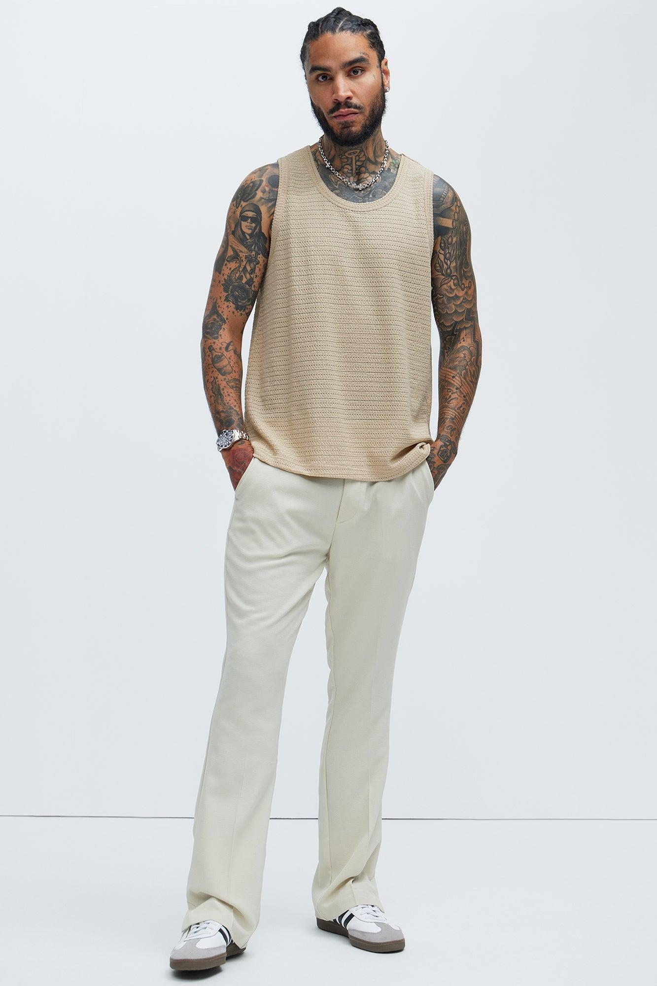 Rowan Textured Tank - Tan Product Image