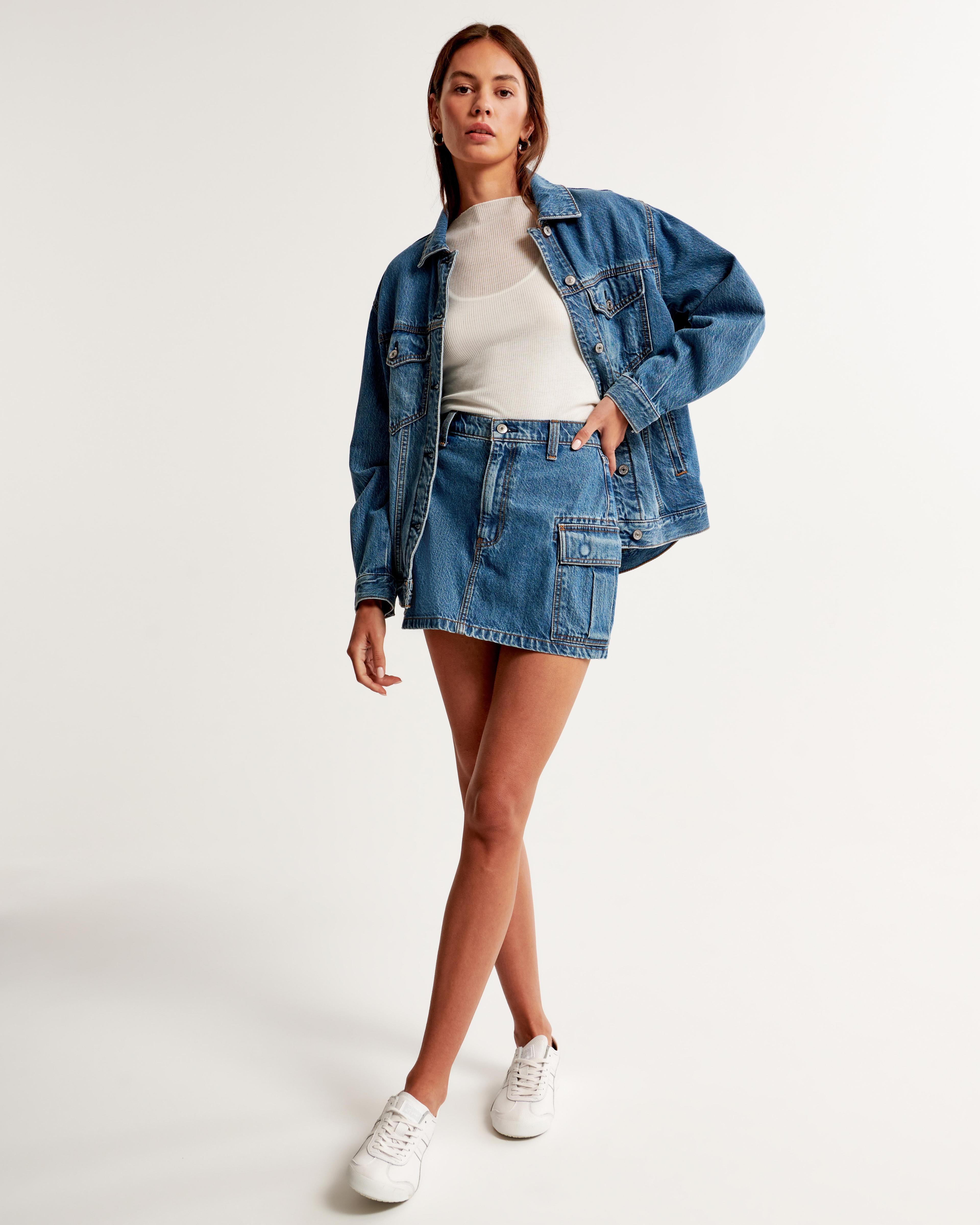 Cargo Pocket Denim Mini Skirt product image