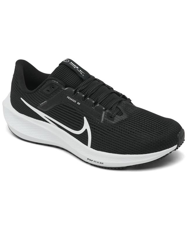 Nike Womens Zoom Pegasus 40 Running Sneakers from Finish Line - Black Product Image