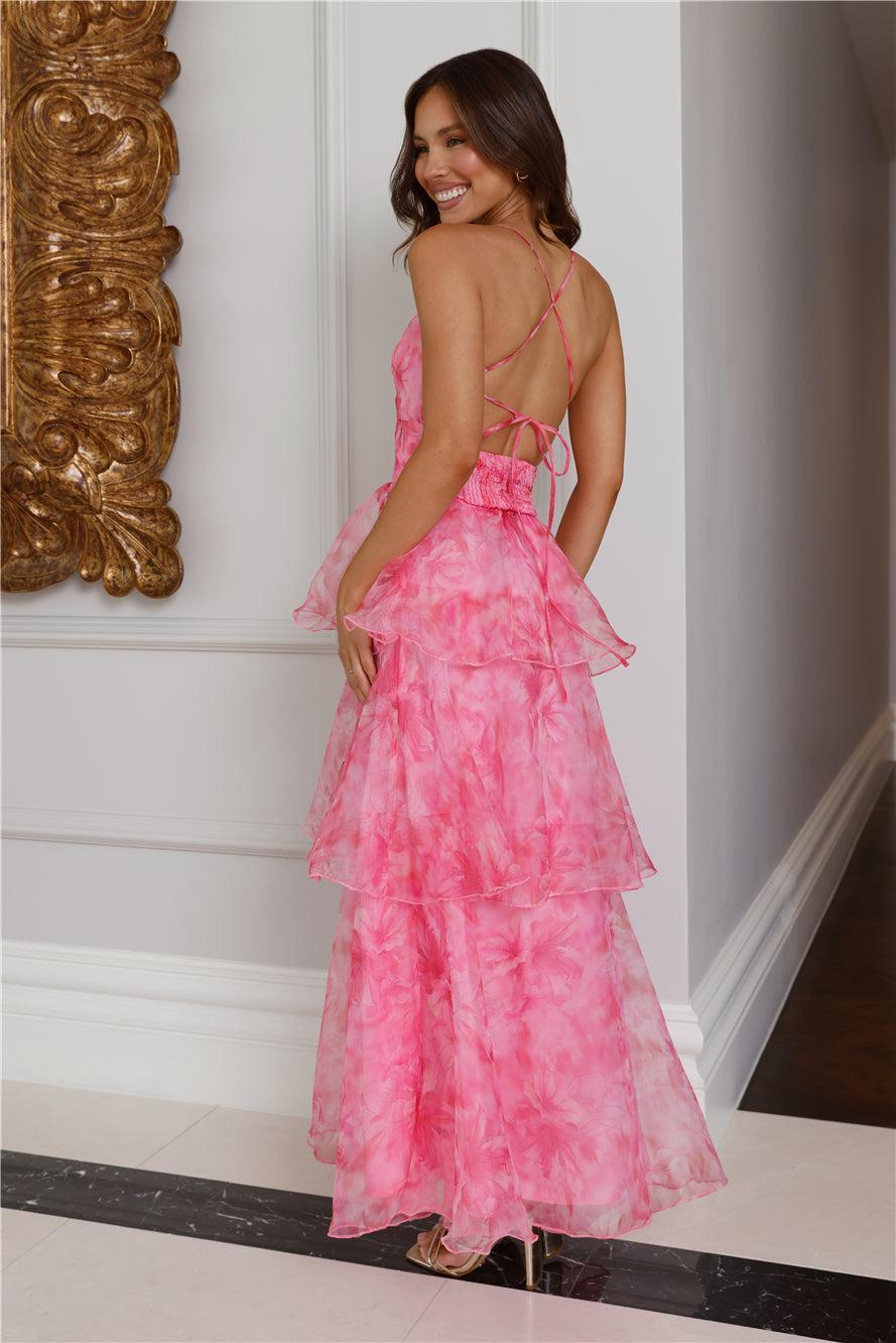 About Her Beauty Maxi Dress Pink Product Image