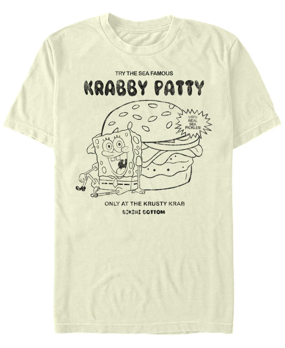 Fifth Sun Mens Krabby Patty Advertisement Short Sleeve Crew T-shirt Product Image