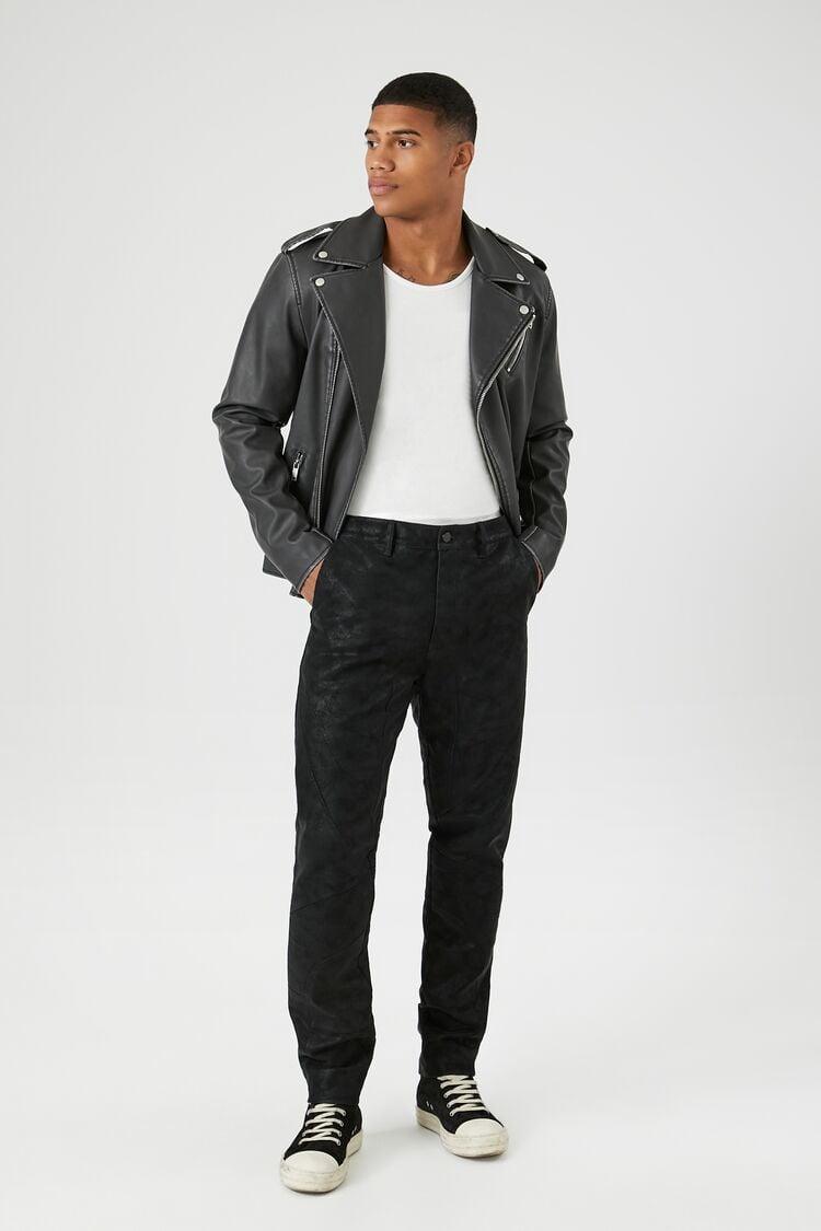 Faux Suede Slim-Fit Pants | Forever 21 Product Image