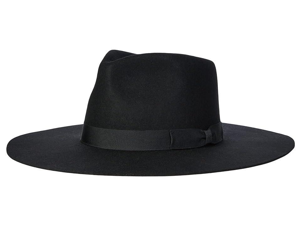 San Diego Hat Company Wool Felt Stiff Brim Fedora w/ Bow Trim Fedora Hats product image