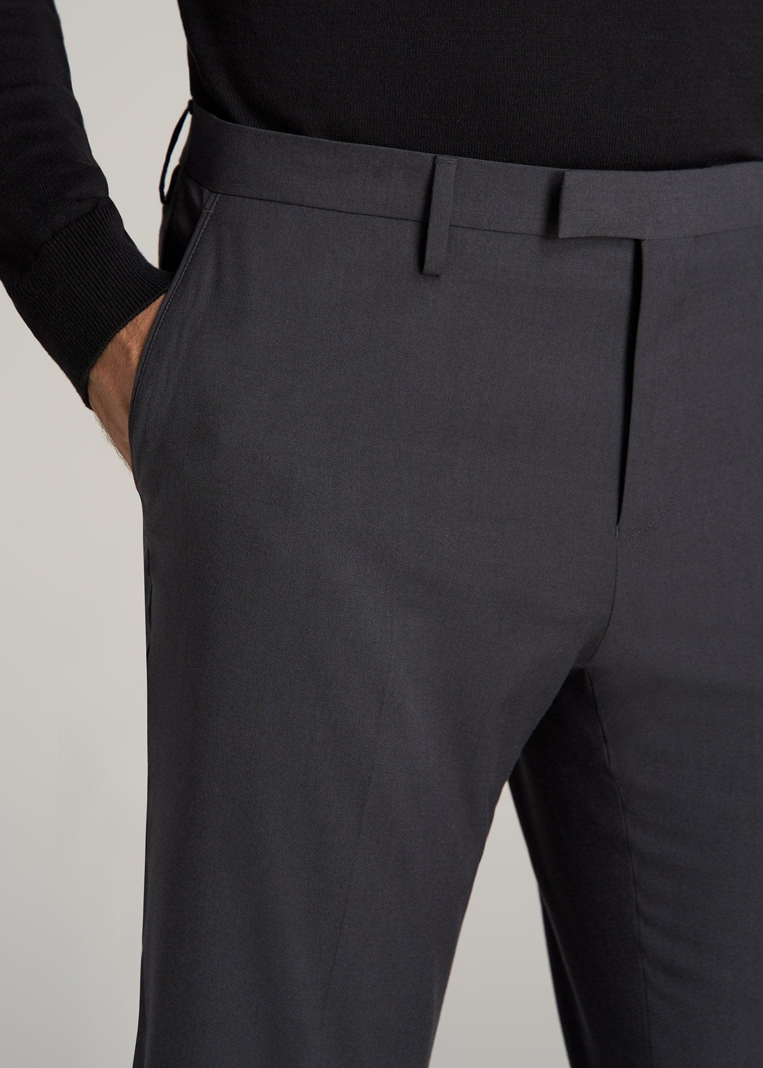 Suit Trousers for Tall Men in Mid Grey Product Image