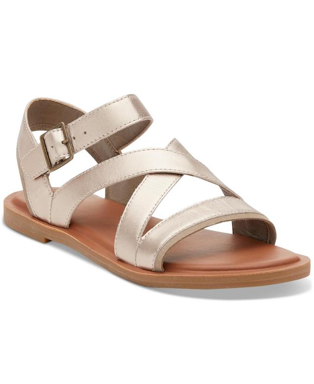 Toms Womens Sloane Strappy Side-Buckle Flat Sandals Product Image