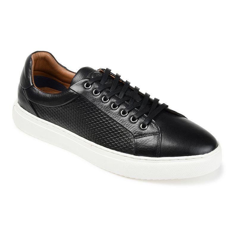 Thomas & Vine Canton Mens Leather Sneakers Red Product Image