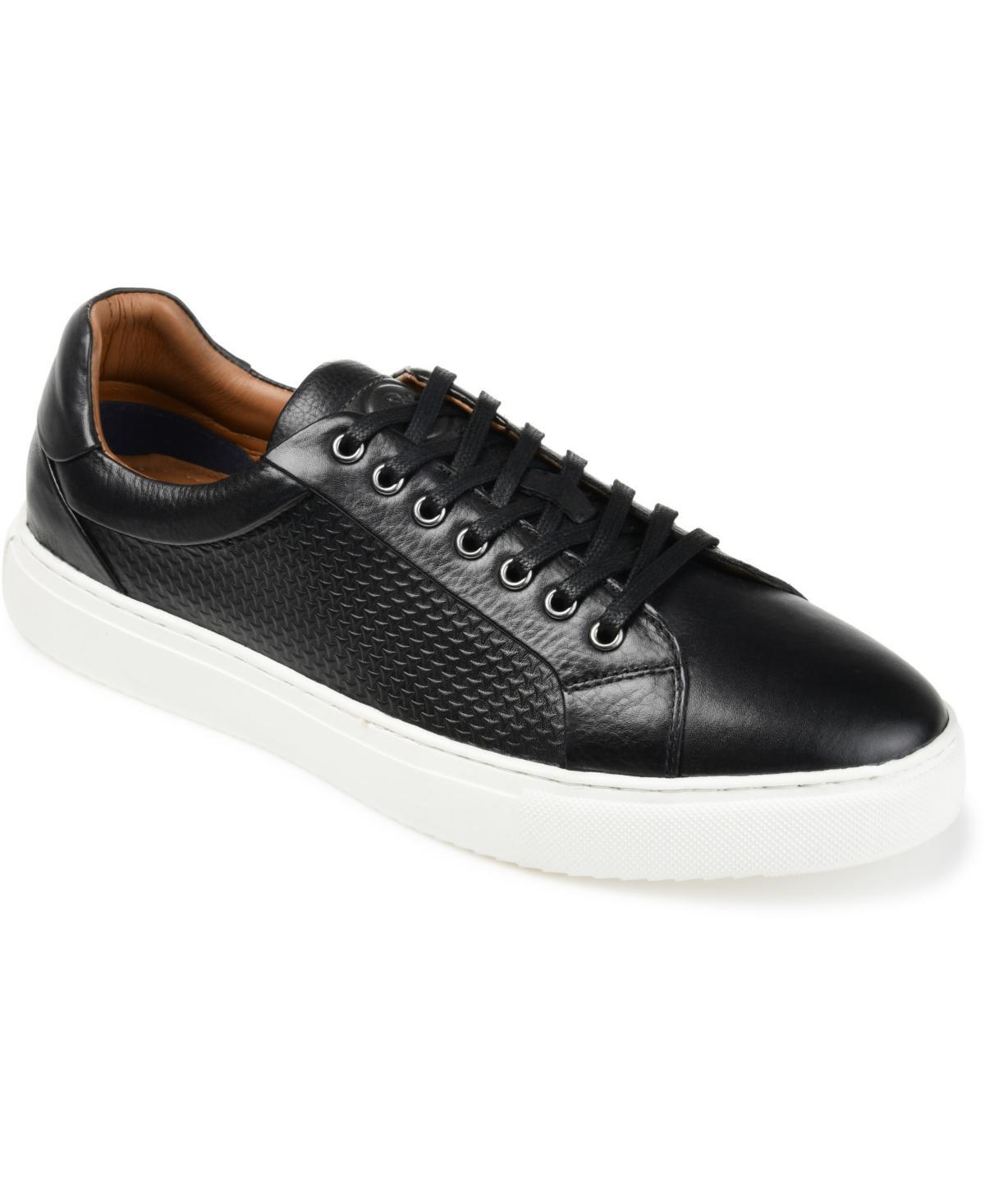 Thomas & Vine Canton Mens Leather Sneakers Red Product Image