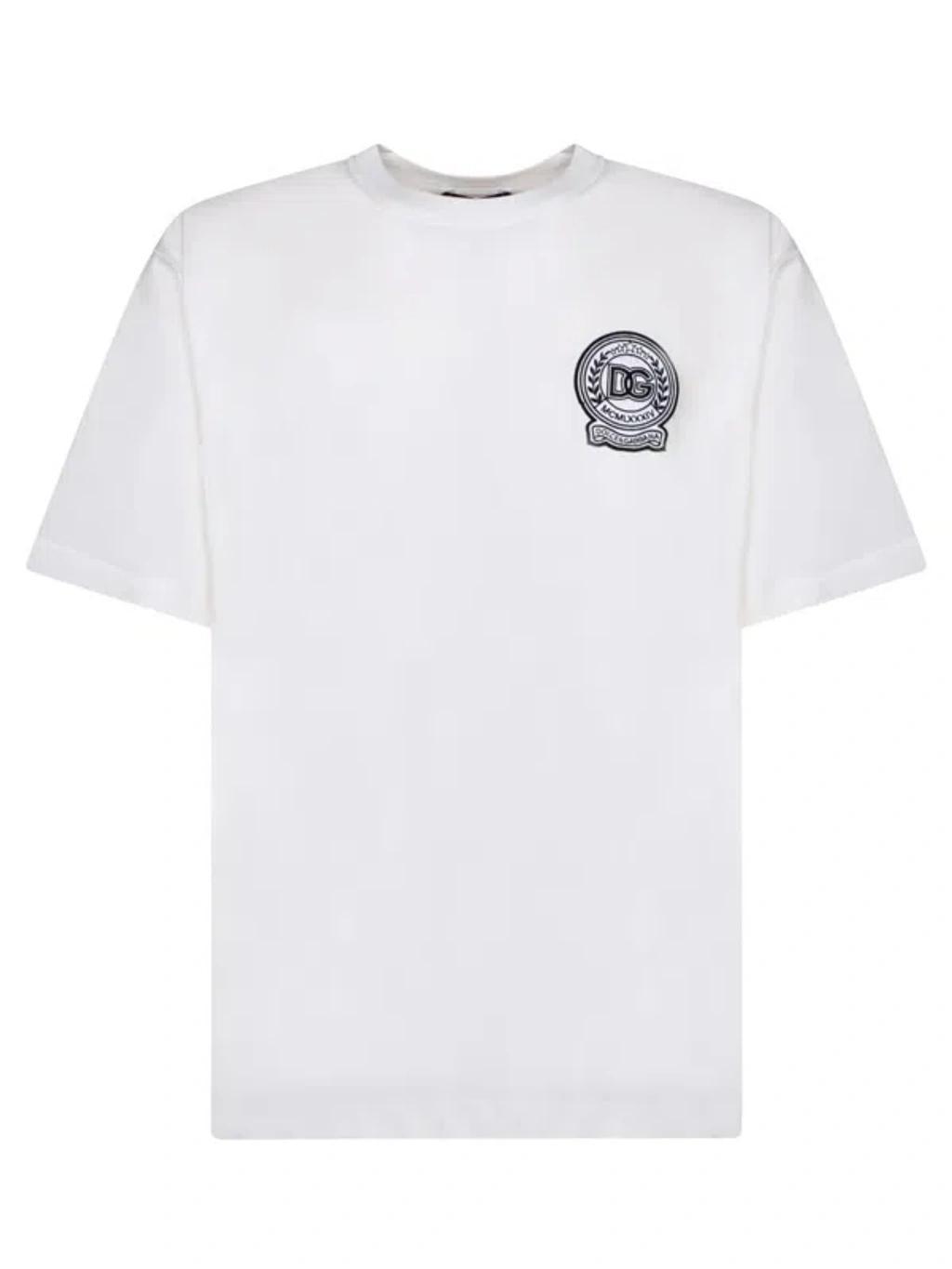 Logo Patch T-shirt In White Product Image