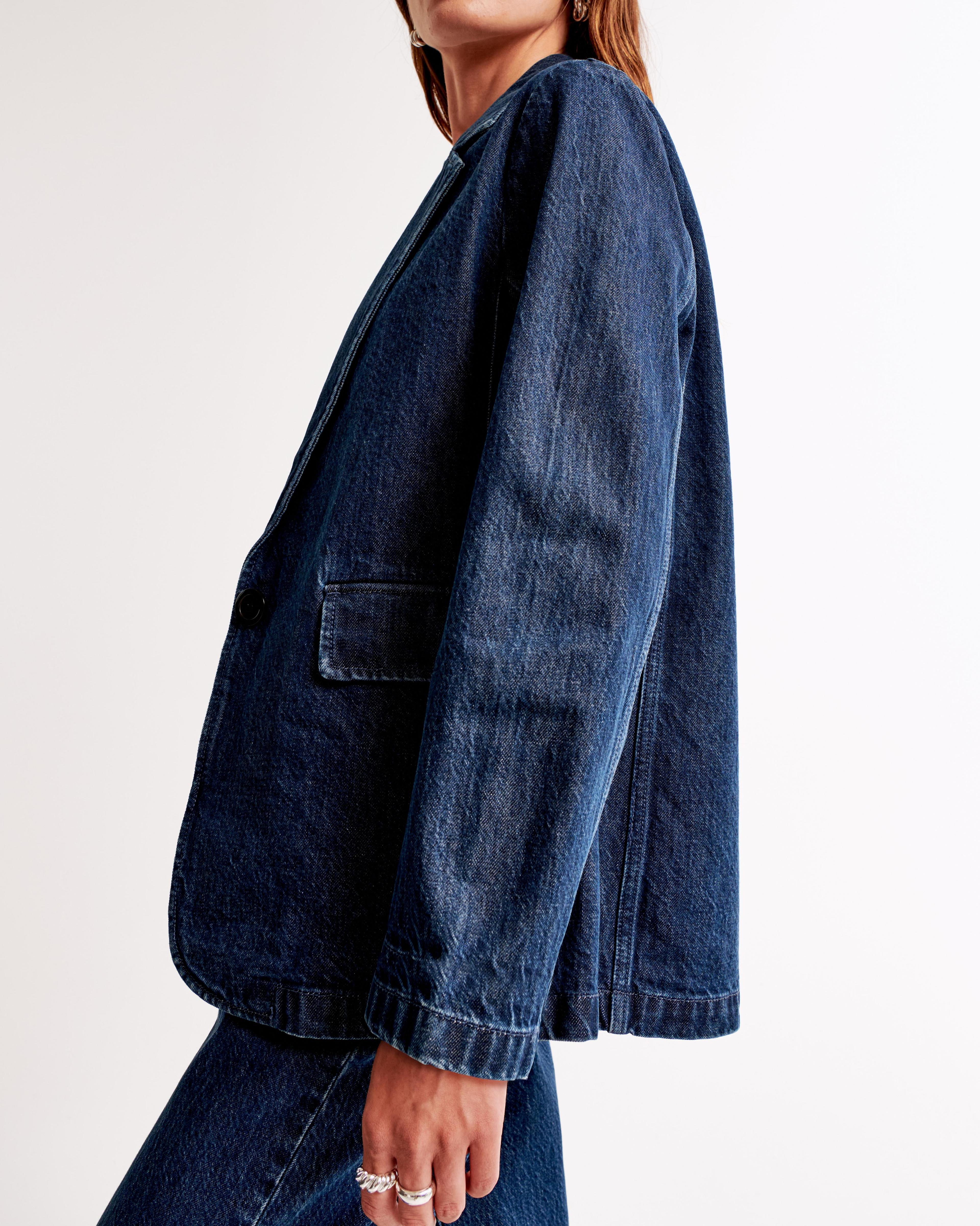 Classic Denim Blazer Product Image