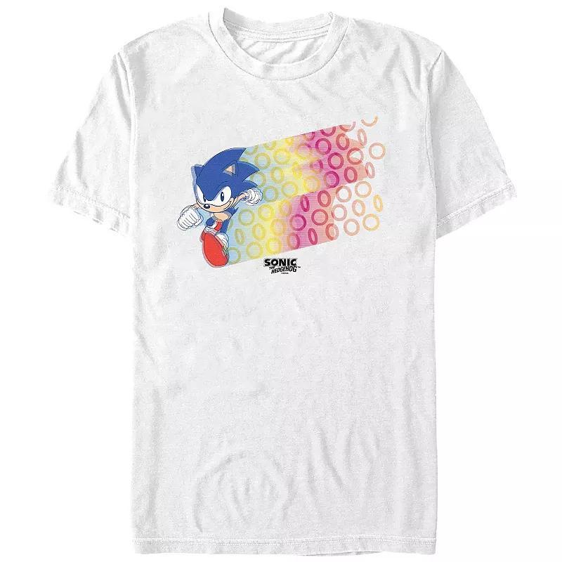 Mens Sonic The Hedgehog Ring Runner Graphic Tee Product Image