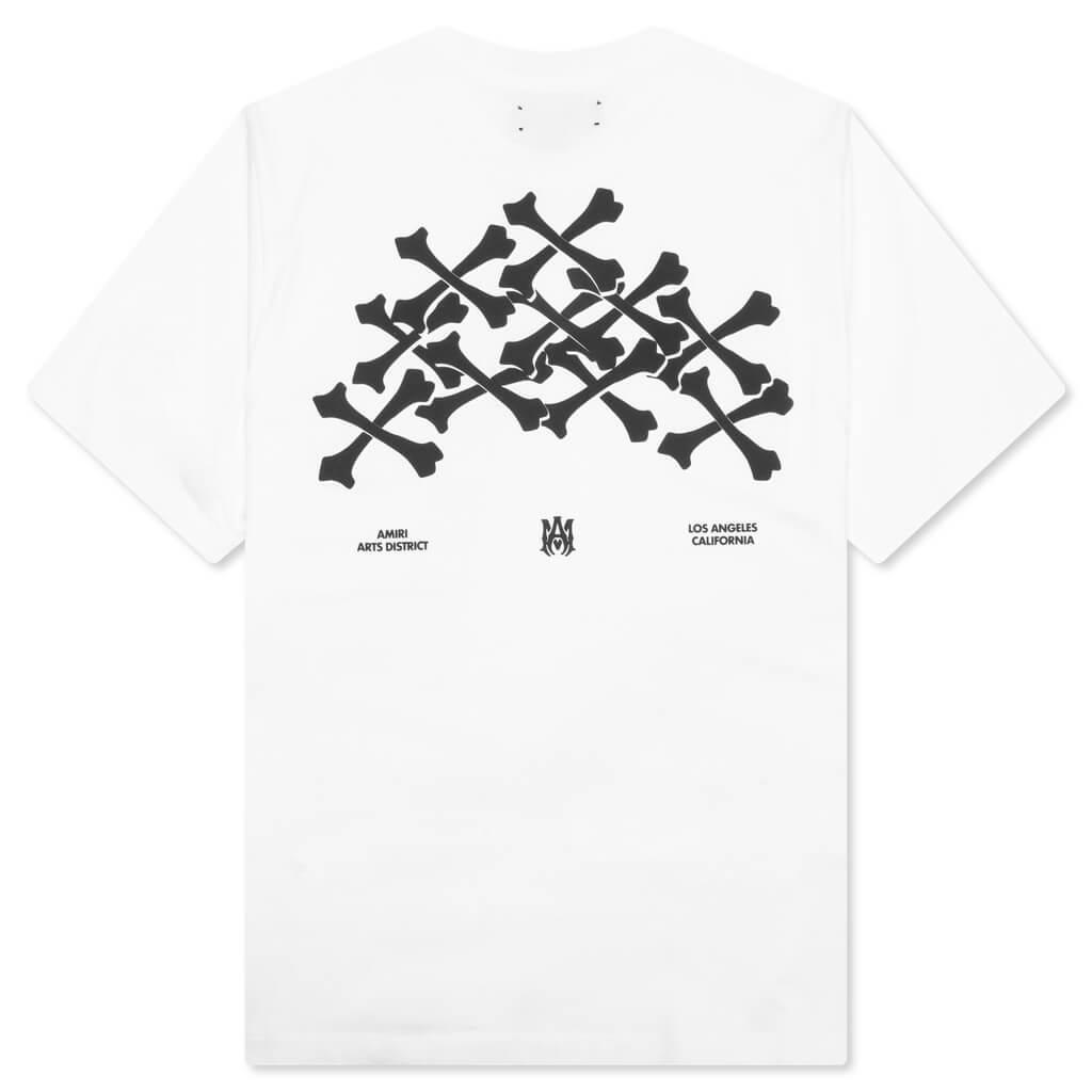 Bones Stacked Tee - White Male Product Image