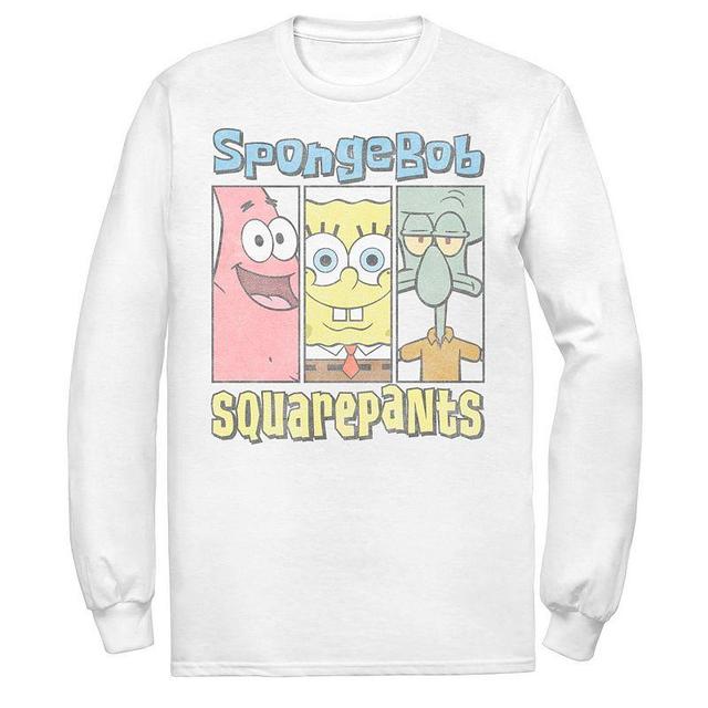 Mens SpongeBob SquarePants Trio Panels Tee Product Image