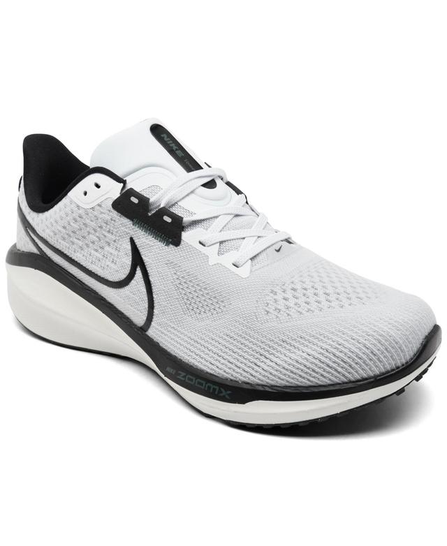 Nike Mens Vomero 17 Wide Width Road Running Sneakers from Finish Line - White Product Image