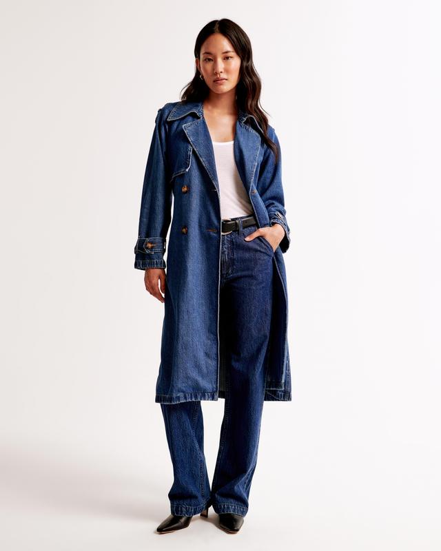 Denim Trench Coat Product Image