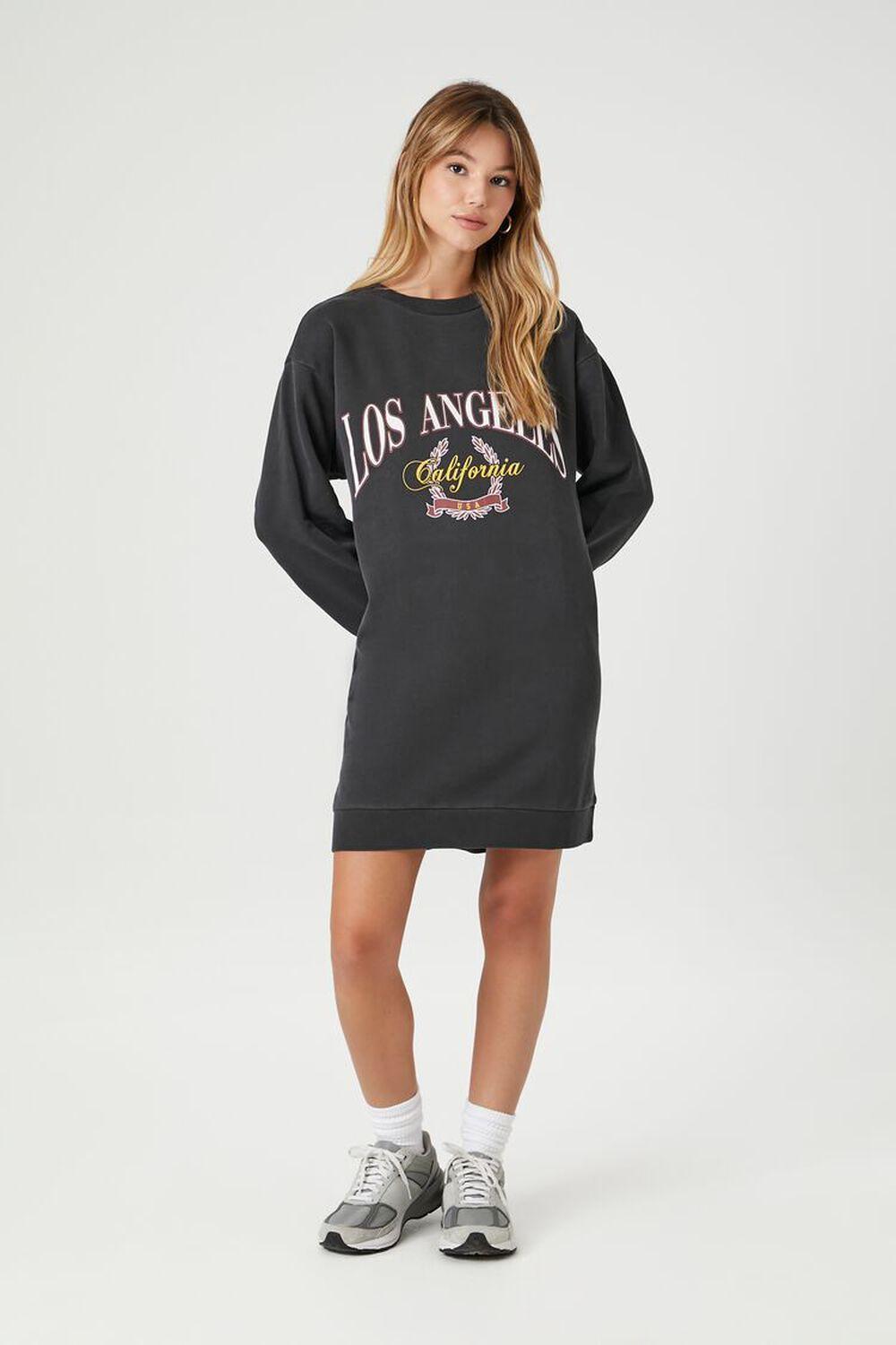 Fleece Los Angeles Graphic Mini Dress | Forever 21 Product Image