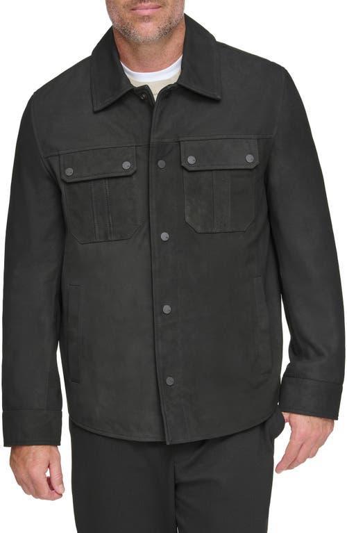 Andrew Marc Laredo Leather Overshirt Product Image