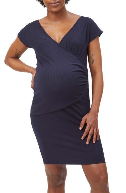 Stowaway Collection Drop Shoulder Maternity/Nursing Dress Product Image