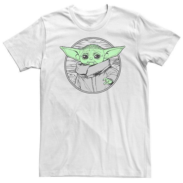 Big & Tall Star Wars: The Mandalorian Grogu The Force Circle Fill Tee, Mens Grey Heather Product Image