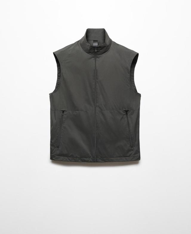 MANGO MAN - Straight water-repellent vest greenMen Product Image