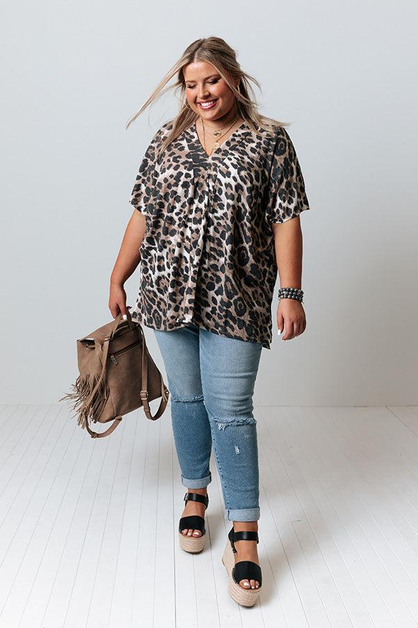 Lit From Within Leopard Shift Top Curves Product Image