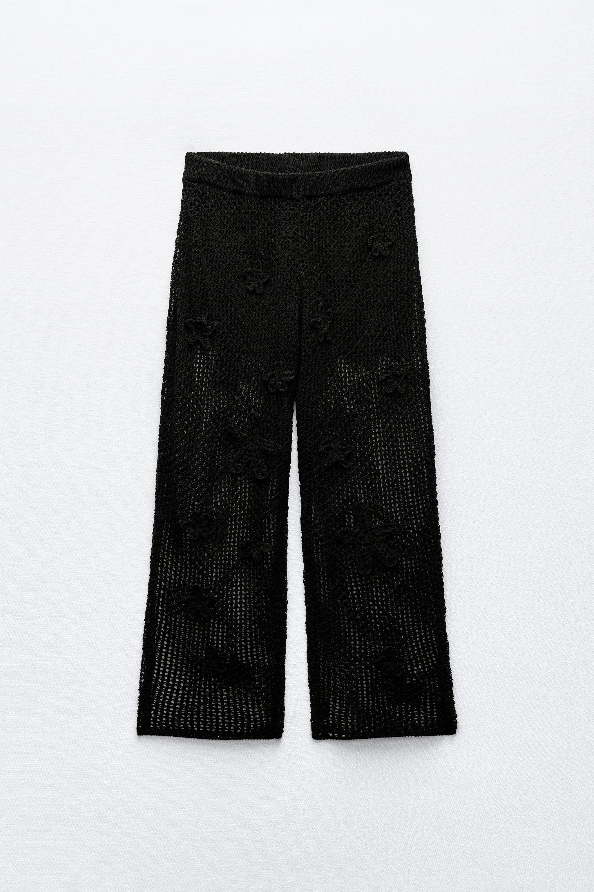 WIDE LEG KNIT PANTS Product Image