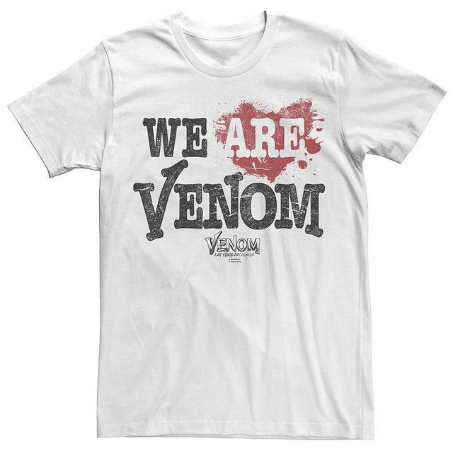 Marvel Big & Tall Marvel Venom: Let There Be Carnage We Are Venom Text Tee, Men's, Size: XXL Tall, White - Size: XXL Tall Product Image