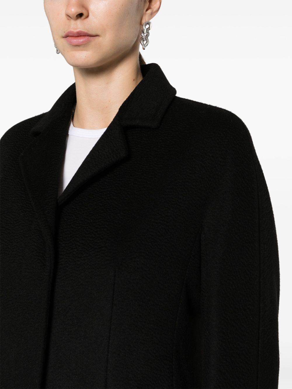 MAX MARA Bingo Belted Camel-hair Coat In Black Product Image