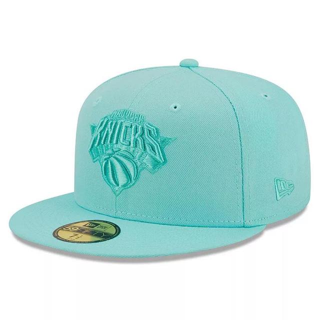 Mens New Era Turquoise New York Knicks Color Pack 59FIFTY Fitted Hat Turq/Blue Product Image