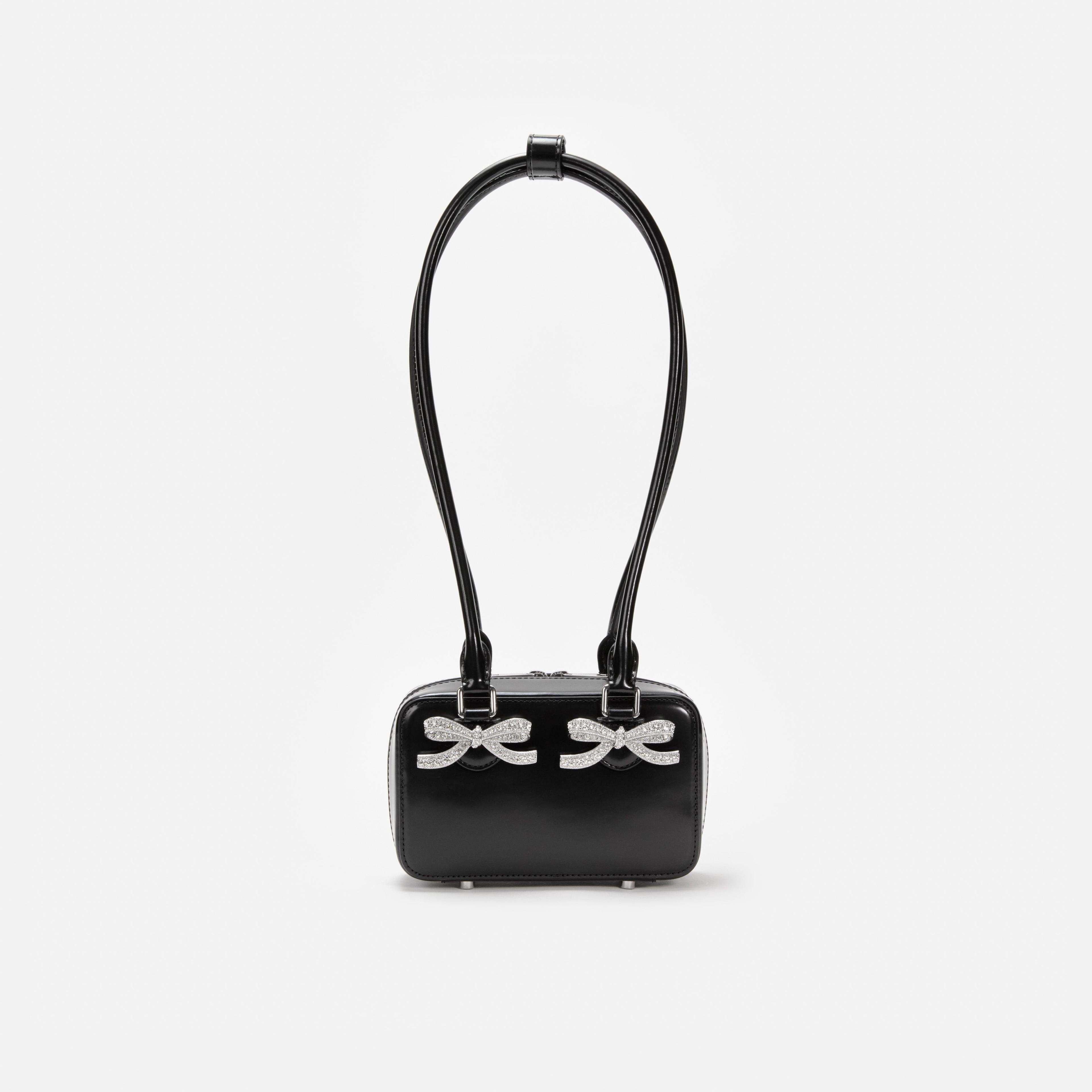 Black Leather Shoulder Bag Product Image