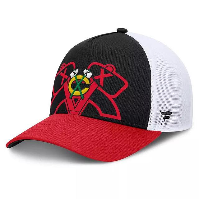 Mens Fanatics /Red Chicago hawks Authentic Pro A-Frame Rink Adjustable Hat Product Image