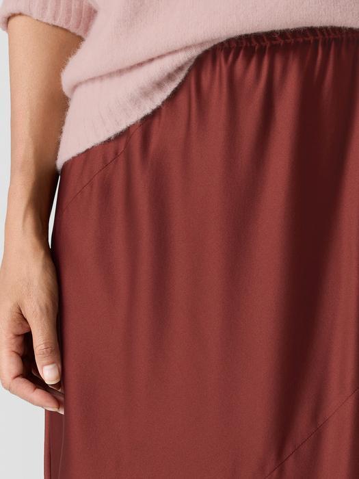 EILEEN FISHER Stretch Silk Charmeuse Bias Skirtfemale Product Image