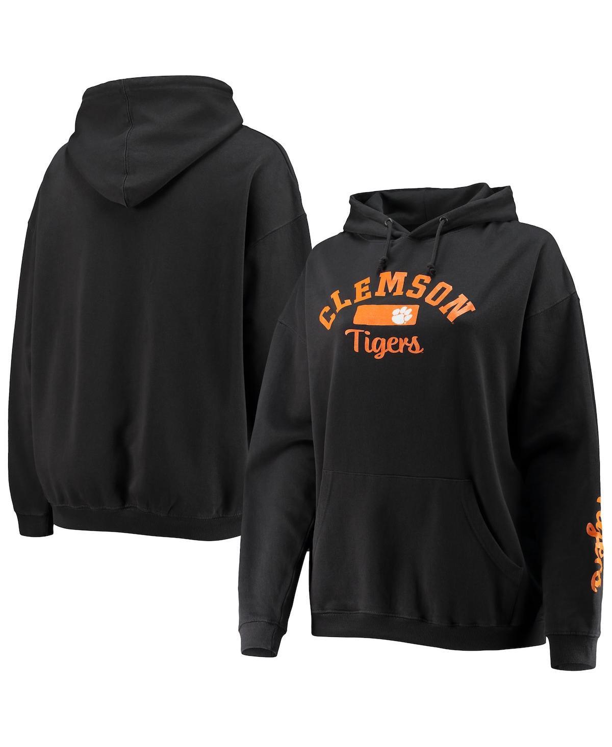 Womens Pressbox Clemson Tigers Rock n Roll Super Oversized Pullover Hoodie Product Image