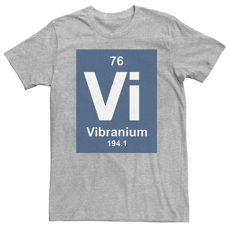 Mens Marvel Vibranium Element Graphic Tee Athletic Grey Product Image