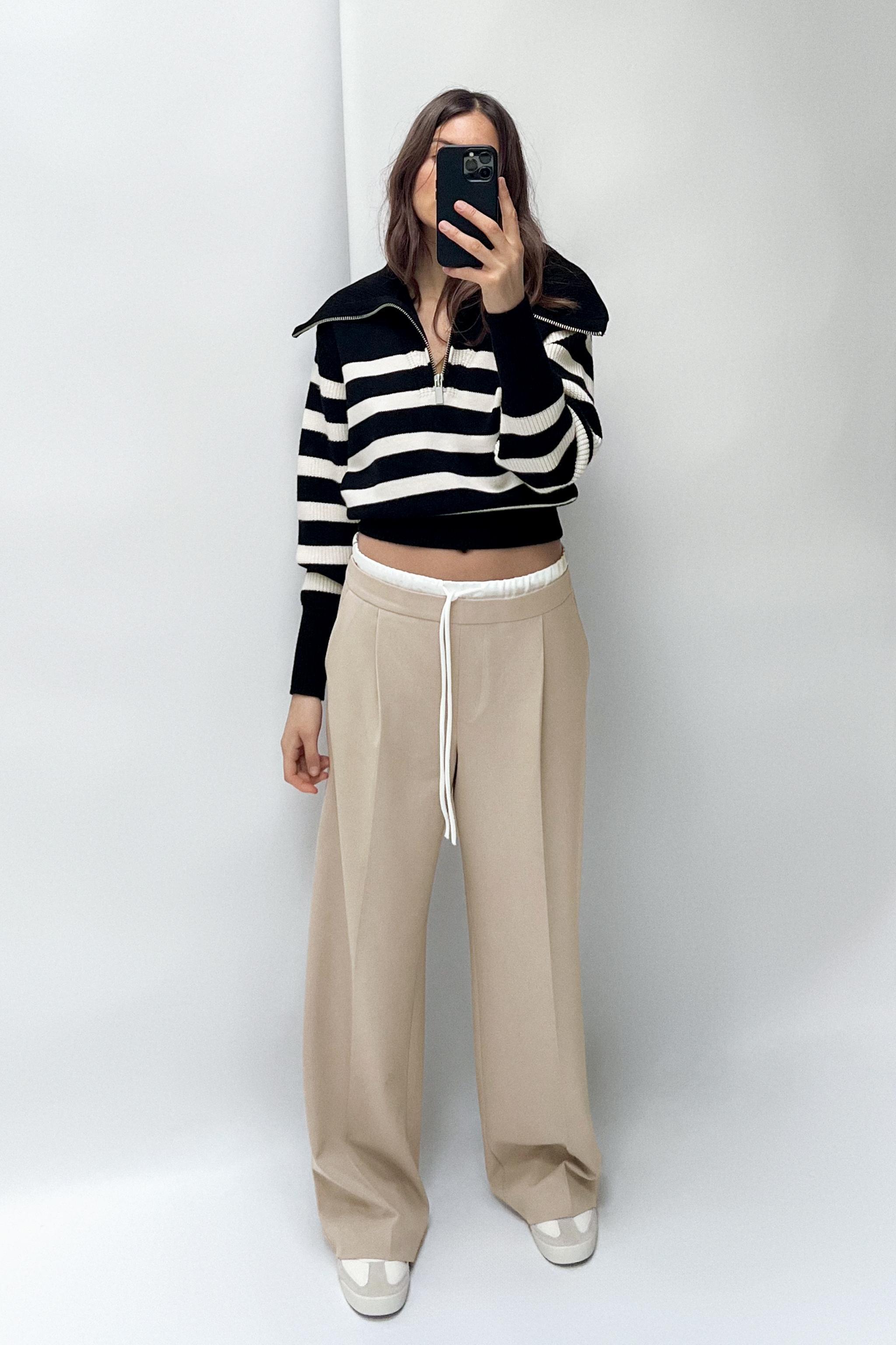 DOUBLE WAIST WIDE LEG PANTS product image