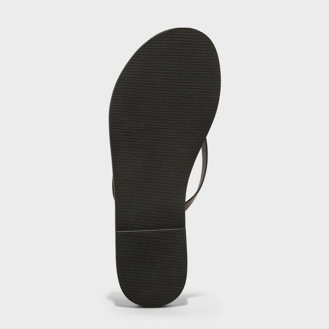 Womens Cali Flip Flop Sandals - Shade & Shore Black 12 Product Image