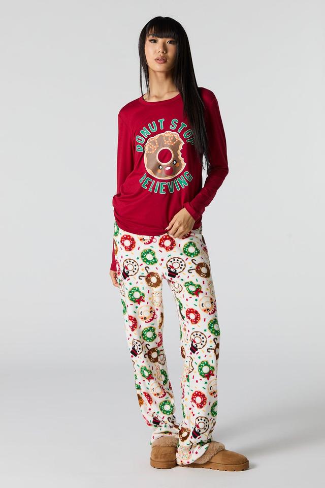 Womens Matching the Family Donut Dreams 2 Piece Pajama Set Female Product Image