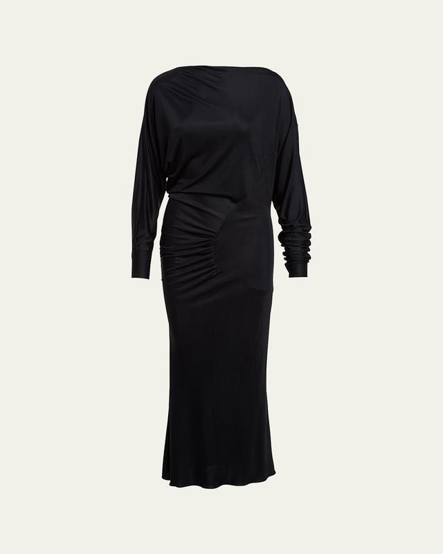 Womens Oron Gathered Long-Sleeve Dress Product Image