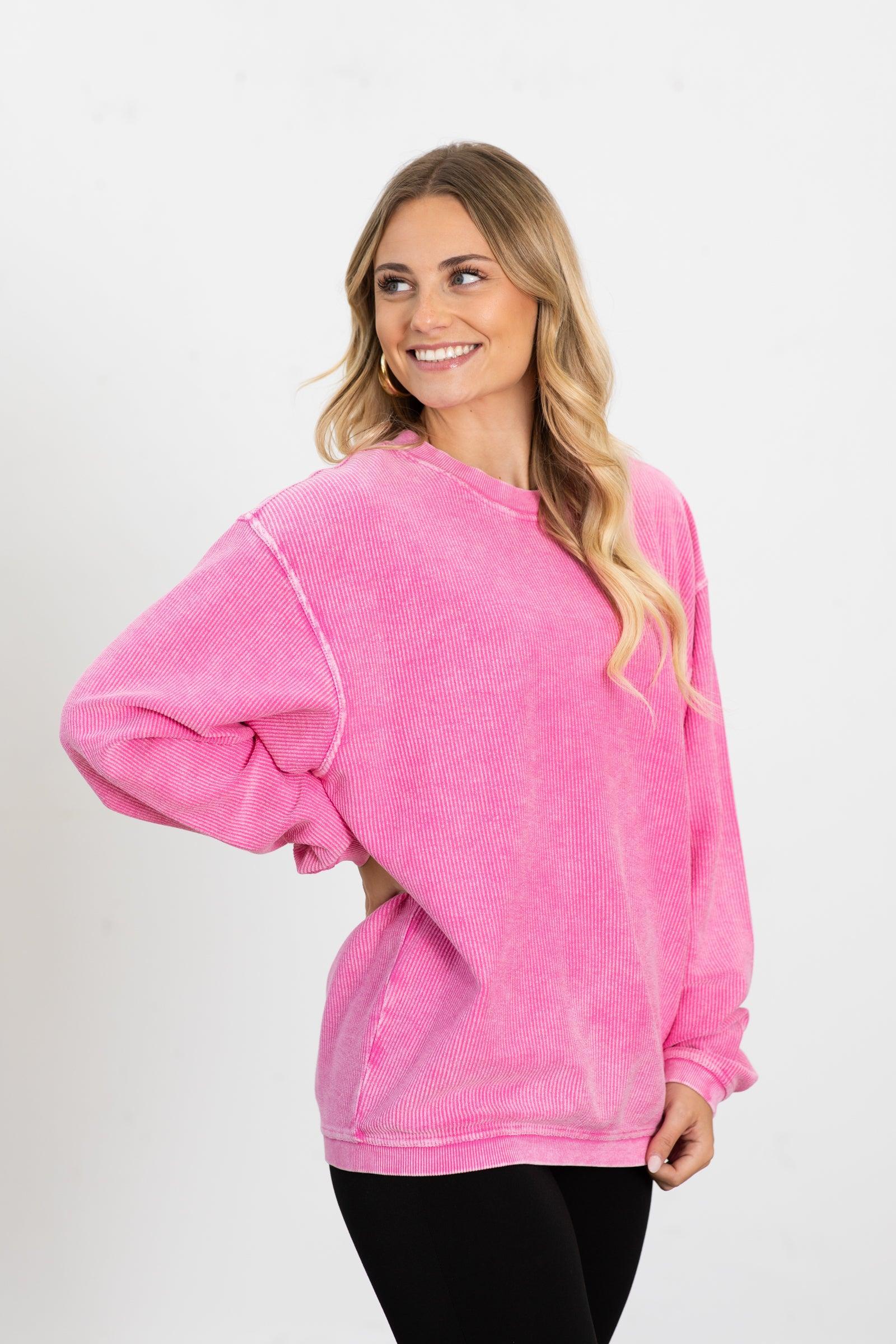 The Casual Comfort Corded Sweatshirt Product Image